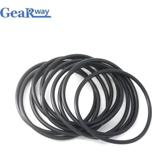 Black Rubber O Ring Seals 3.5mm CS NBR O Rings Seal 125/130/135/140/190/195/200mm OD 70SH Hardness O Ring Gasket
