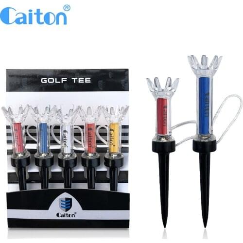 Caiton golf Tees with 5pcs/bag Golf Training Ball Tee flower Magnetic Step Down Golf tee Colourful TEE 79mm/90mm