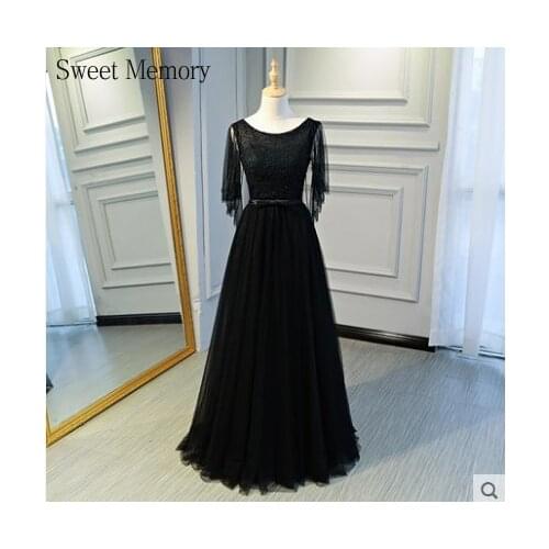 J7147 Sweet Memory Blue White Red Champagne Black Evening Dresses 2021 Women Lace Up Graduation Robe Formal Wedding Party Dress