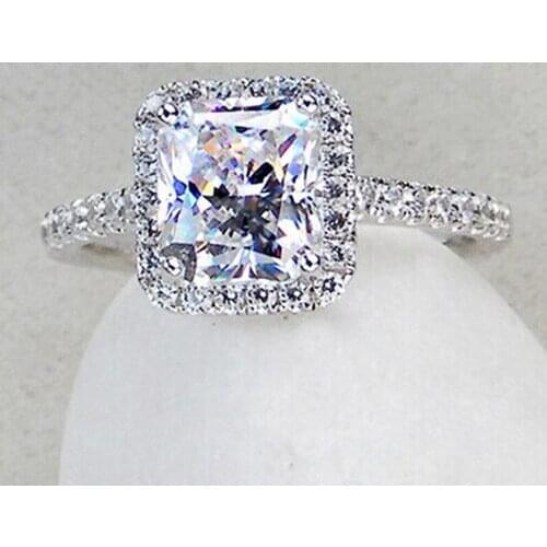 3 Carat Pure 14K Gold Cushion Shape Astounding Simulate Diamond Anniversary Ring For Women Last Forever Affordable Ring