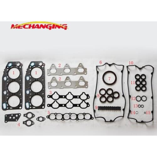 FOR PROTON PERDANA OR MITSUBISHI GALANT 2.0 6A12 Engine Rebuilding Kits Full gasket Set engine Parts Engine Gasket MD971346