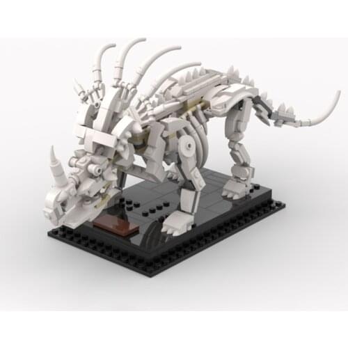 Building Blocks Jurassic Era 3D Dinosaurs Fossils Skeleton Model Bricks Museum Educational DIY Toys Children Gifts 369pcs