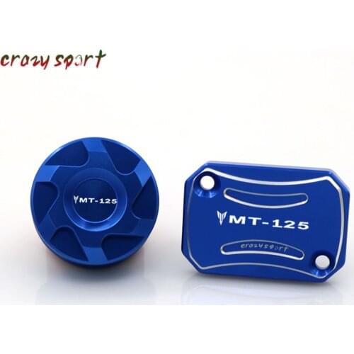 Front Rear Brake Master Cylinder Fluid Reservoir Cover For YAMAHA MT-125 MT 125 2014-2020 2017 MT125 Motorcycle Accessories