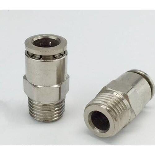 Brass Fitting Pneumatic Compressor Male Straight Compress Air Fitting 8mm to 1/8",1/4" PC8-01/PC8-02