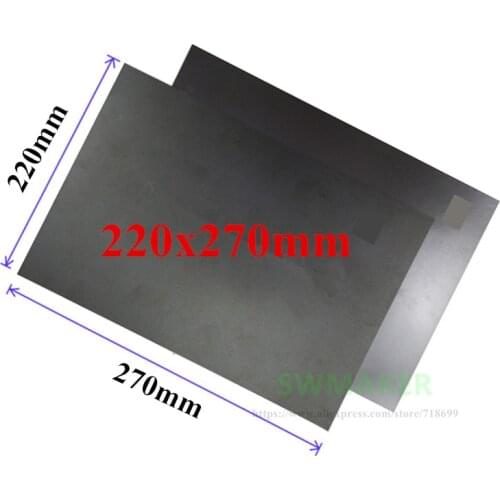 220x270mm Magnetic Adhesive Print Bed Tape Print Sticker Surface Flex Plate black build tape for Anet E10 3D Printer