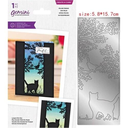 Sirius Cat under the blue sky Metal cutting dies cut die mold card Scrapbook paper craft knife mould blade punch stencils new