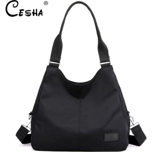 Fashion Blank Design Women Casual Tote High Quality Durable Oxford Shoulder Bag Large Capacity Women Handbag Messenger Bag