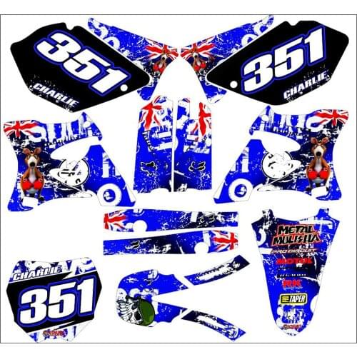 Motorcycle 3M Stickers Graphics Decals For yamaha YZ125 YZ250 2002 2003 2004 2005 2006 2007 2008 2009 2010 2011 2012 2013 2014