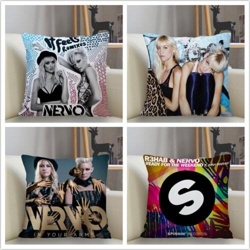 Musife NERVO Pillowcase Custom Square Pillow Cover Case Zipper Pillowcase 35*35,40*40,45*45cm Drop Shipping