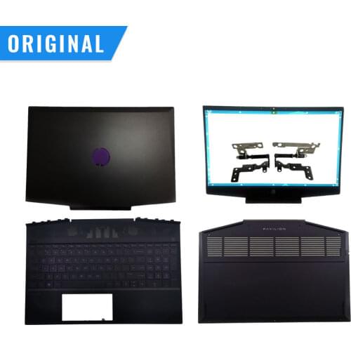 New original For HP Pavilion 15-DK TPN-C141 Laptops LCD Back TOP Cover Rear Lid Palmrest keyboard Hinges Bezel L57174-001