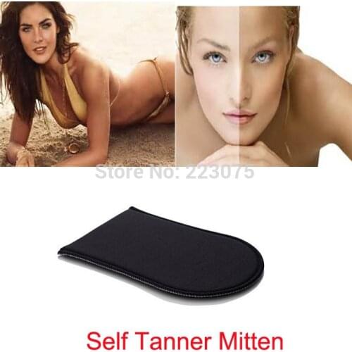 Tanning Mitt Self-Tan Applicator Glove Bronzer Cream Mitten Sunless Self Tanner MOUSSE LOTION &GEL Soft Velvet Side 100pcs/Lot