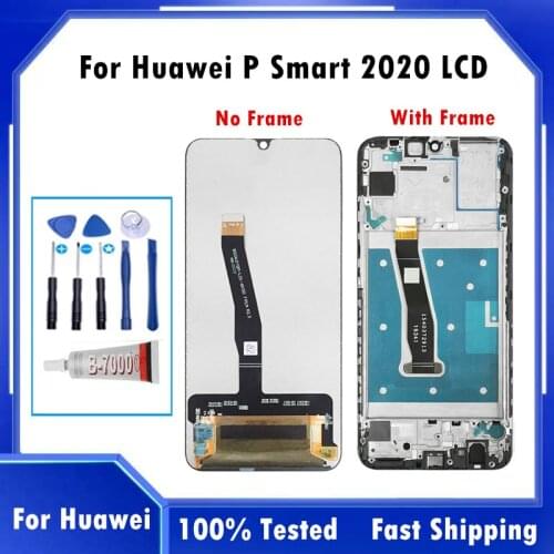 6.21" For Huawei P Smart 2020 Touch Screen Digitizer LCD Display Replacement With Frame For P Smart 2020 Screen Replacement