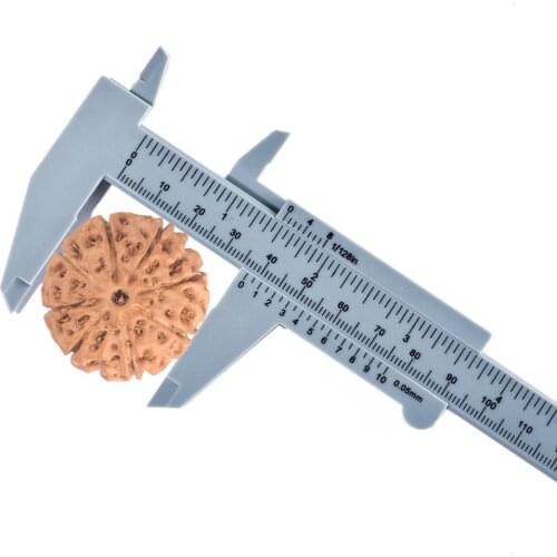 Mini Plastic Sliding Double Scale Vernier Caliper Ruler Micrometer Depth Diameter Student Calipers Size Measuring Tool 1Pcs
