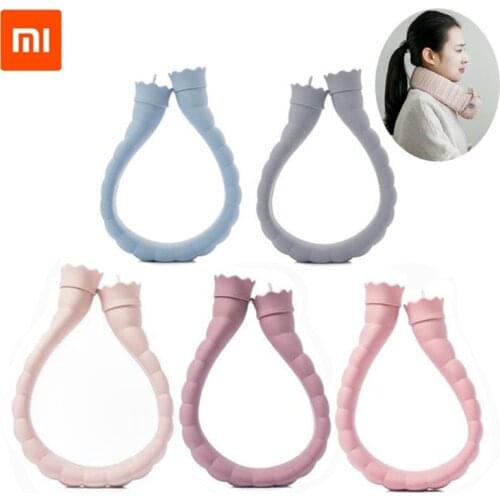 Youpin Jordan&Judy 710ml U-shape Hot Water Bag Silicone Bottle Neck Hand Warmer Heater Knitted Cover Water Storage Bags Warm