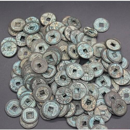Collect Chinese Copper Coin Old Dynasty Antique Currency Sent at Random