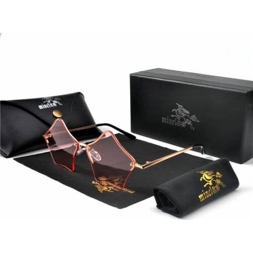 Cute Five Star Shape Sunglasses Women Men Vintage Fashion Metal Sun Glasses Male Female Frameless Ocean Lens Shades Eyewear NX