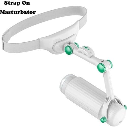 Strapon Masturbation Cup Male Masturbator Automatic Sex Machine Silicone Blowjob Ass Vagina Real Pussy Sex Toys For Men Vibrator