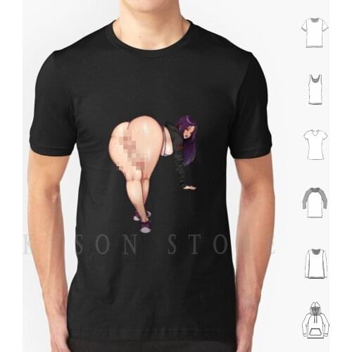 Thick Anime Futa Transsexual Big Ass Large Cock T Shirt Diy Big Size Cotton Thick Thicc Curvy Hips Thigh Thighs Bend Legs