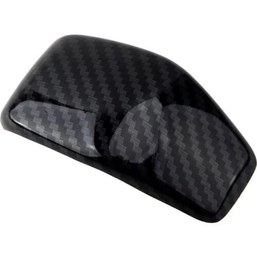 Carbon Fiber Texture Gear Lever Shift Knob Cover Trim Cap Plastic fit for Toyota Highlander RAV 2020