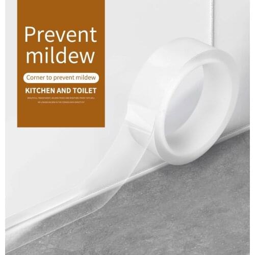 Waterproof Wall Sealing Strip Kitchen Caulk Tape Bathroom Protect Transparent UK Kitchen Sink Waterproof Self-adhesive Pool Seal