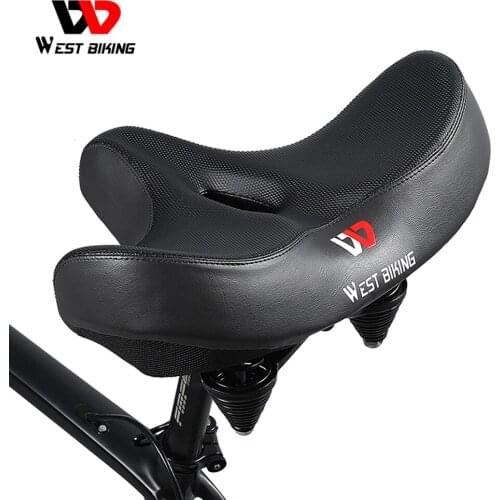 Large Road Bicycle Saddles Breathable Anti-Skid MTB Seat Thicken Widen Soft Hollow Cushion Cycling Accessories Parts