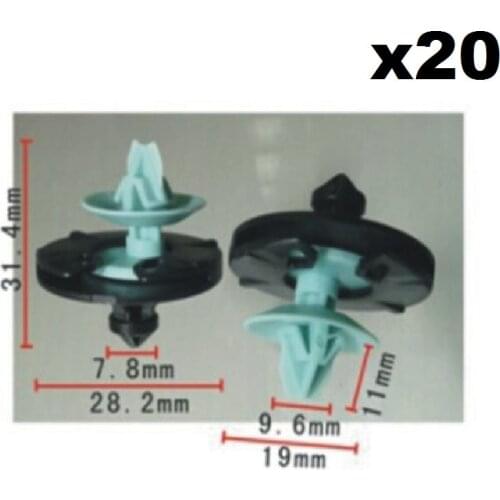 20 Pieces For FORVW Golf 3 Door Panel Fixing Clip Holders 1H0868243 - 1H0868243 B