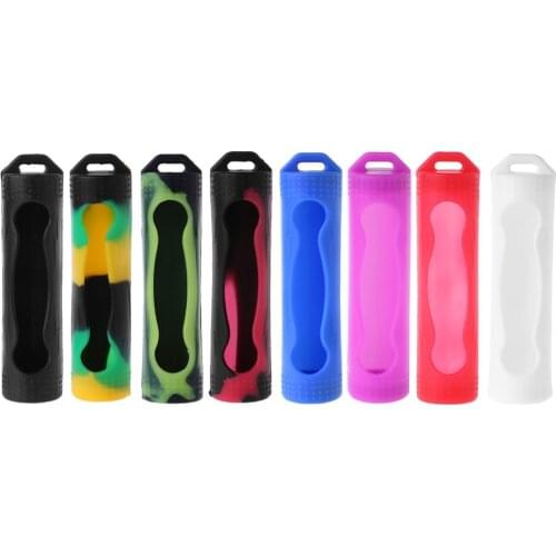 10PCS Silicone Sleeve Cover Case For 18650 Battery Protective Bag Pouch Battery Storage Box