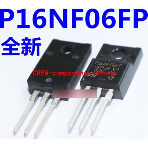 10pcs Brand new original P16NF06FP STP16NF06FP TO-220F