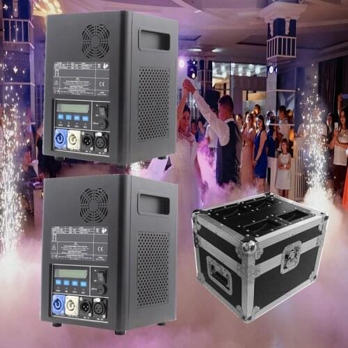 2pcs 400w sparkular fireworks machine hot sell in russia with flight case packing fast shipment