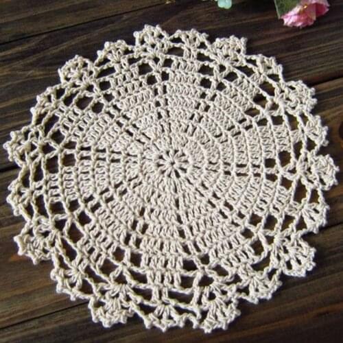 5 pcs/set, Shabby Chic Coaster Placemat Vintage Crocheted Doilies Handmade Lace doily