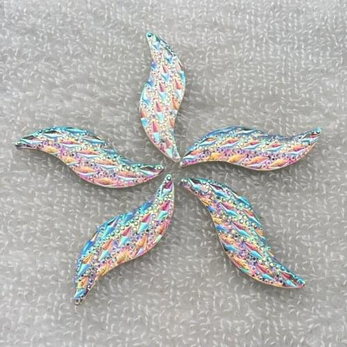 8pcs S Shape Sewing Crystals Flatback 2 Holes Loose Strass Sew On Rhinestones for Women Dress -B880