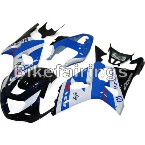 White Blue with Black Lowers Sportbike Fairings For Suzuki GSXR1000 K1 or K2 2000 2001 2002 Bodywork Kit