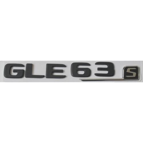 Black Letters GLE63s Trunk Emblem Badges Emblems for Mercedes 2017