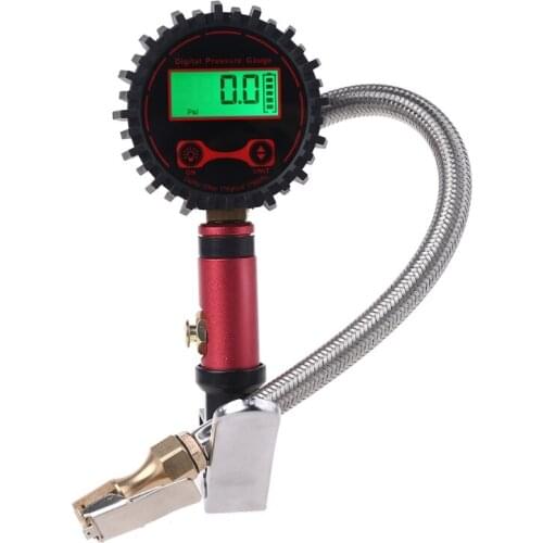 FlowPro Digital Tire Inflator with Pressure Gauge - 250 PSI, Easy Read Glow Dial Digital Backlit LCD