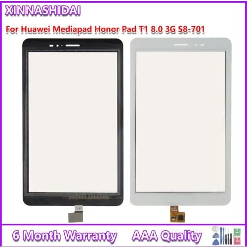 New For Huawei Mediapad Honor Pad T1 8.0 3G S8-701 LCD Display S8-701W Touch Screen Matrix Digitizer Assembly