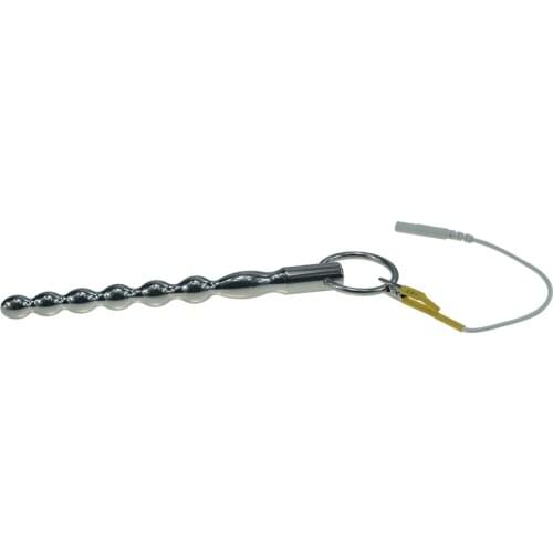 DIY stainless steel electric shock beads penis plug urethral catheter electro stimulation clitoris massager sex toys