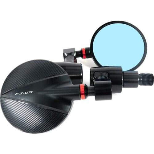 For YAMAHA FZ-09 2014 2015 2016 2017 2018 2019 CNC Motorcycle Accessories Rear View Side Mirror Handle Bar End Mirror