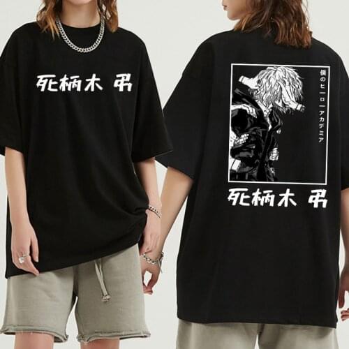 Hot Japanese Anime My Hero Academia T-shirt Men Cute Anime Boku No Hero Academia T Shirt Graphic Tshirt Hip Hop Top Tees Male