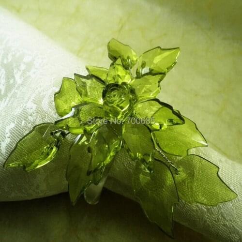 Poinsettia napkin rings,flower napkin holder