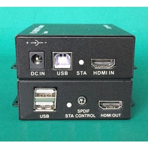 KVM UTP Extender HDMI Wireless USB keyboard Mouse Power ON/OFF 100M 200M by RJ45 CAT5/5e/6 Ajustable HD 1080P