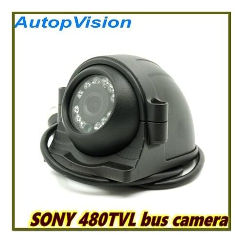 Mini Car camera with 12PCS IR Leds Sony CCD 480TVL infrared waterproof Bus Security Camera for 1CH/2CH/4CH DVR