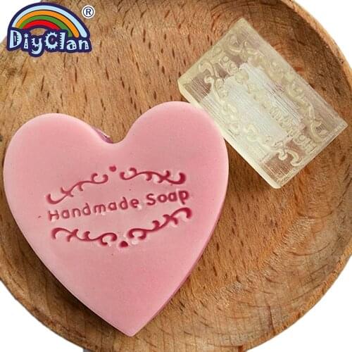Handmade Soap Stamp Mold Simple Style Diy Handmade Soap Mold Logo Patterns Organic Soap Chapter Acrylic Chapters Z0086HM