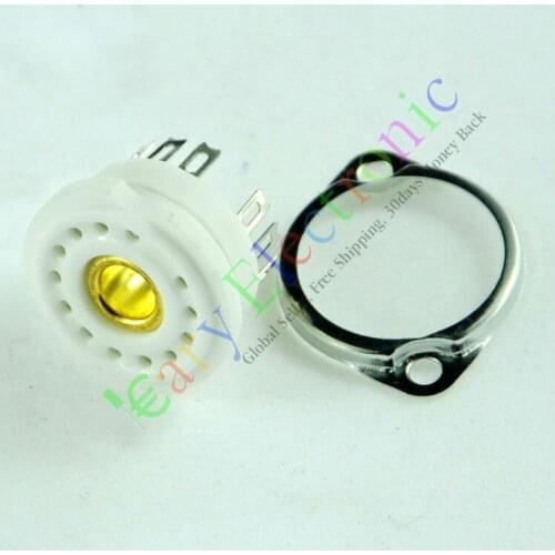 Wholesale and retail 20pc 13pin Ceramic vacuum tube socket valve base mount radio amps audio DIY Parts free shipping