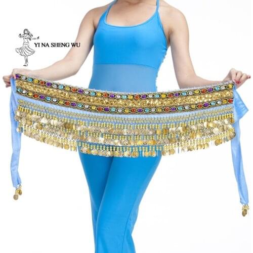 Belly Dance Hip Belt Waist Chain Waist Egypt Wholesale Cheap 248 Credits Drilled a Double Chain