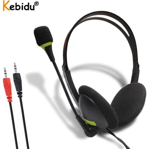 Wired 3.5mm Headset With Microphone for PC Wired Headphones HD Microphone For PC /Laptop/Computer