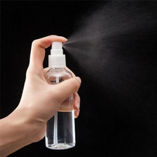 30ml/50ml Transparent Plastic Spray Bottle Refillable Empty Mist Pump Perfume Atomizer