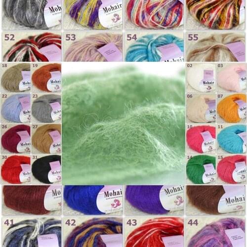 Sale New 3BallsX25g Luxury Soft Mohair Warm Wrap Shawl Hand Knit Crochet Yarn 291-3B