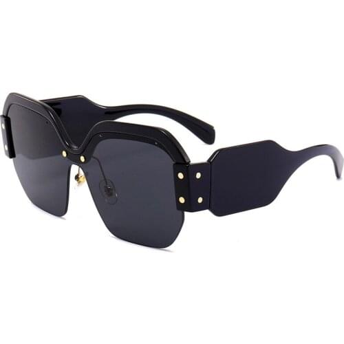 Luxury Sunglasses Brand Designer Ladies Oversized One Pieces Mirror Sunglasses Women Rimless Sun Glasses Female Oculos De Sol