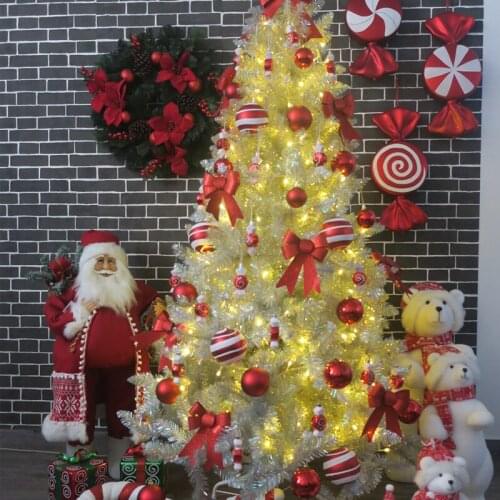 Christmas decorations scene layout ceremony Christmas tree pendant ornaments Christmas tree 1.8 meters