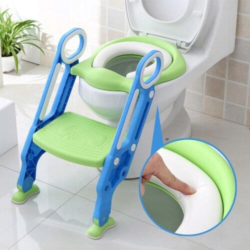 Baby Toilet Training Seats Childrens Potty Baby Foldable Ladder Step Stools Infant Potty Training Folding Seat